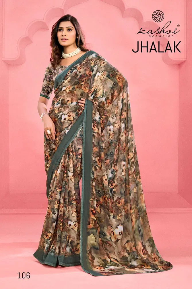 Jhalak By Kashvi Weightless Printed Wholesale Sarees Wholesale In India